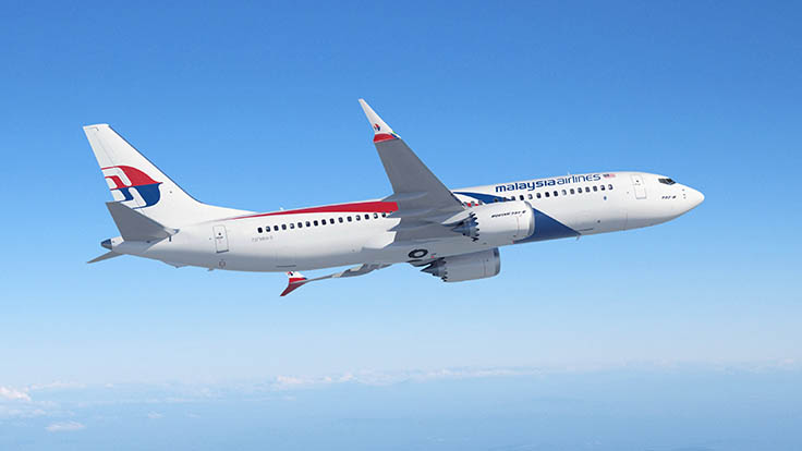 Malaysia Airlines orders up to 50 Boeing 737 MAX airplanes