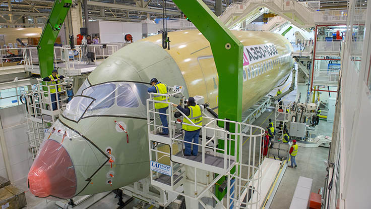 Airbus starts A350-1000 final assembly
