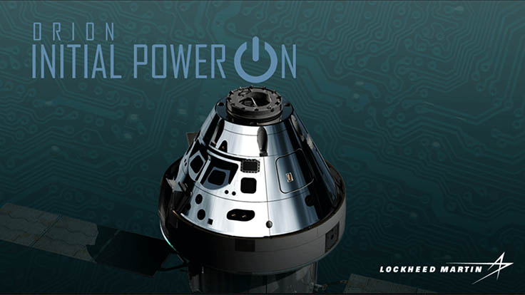 Lockheed Martin powers-up next Orion spacecraft for first time