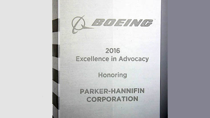 Parker Hannifin Chomerics division honored with Boeing award