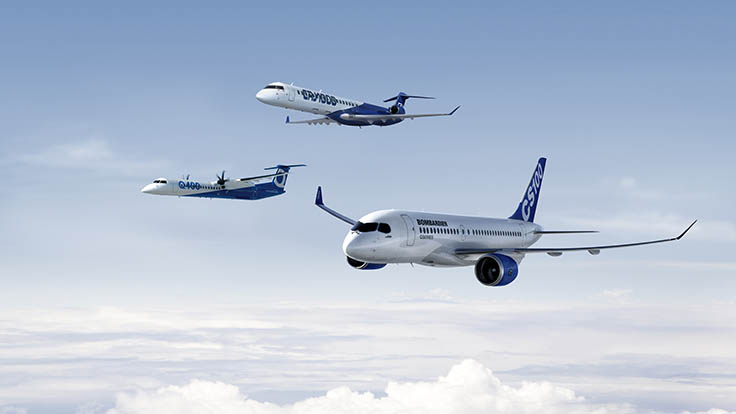 Bombardier forecasts strong market for 60- to 150-seat airliners