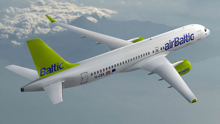 Air Baltic increases firm order to 20 Bombardier CS300 aircraft
