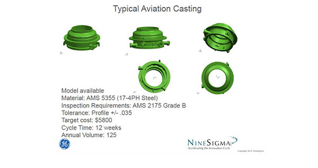 GE Aviation seeks alternative mfg. of aviation castings