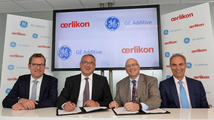 GE Additive, Oerlikon to collaborate on additive manufacturing