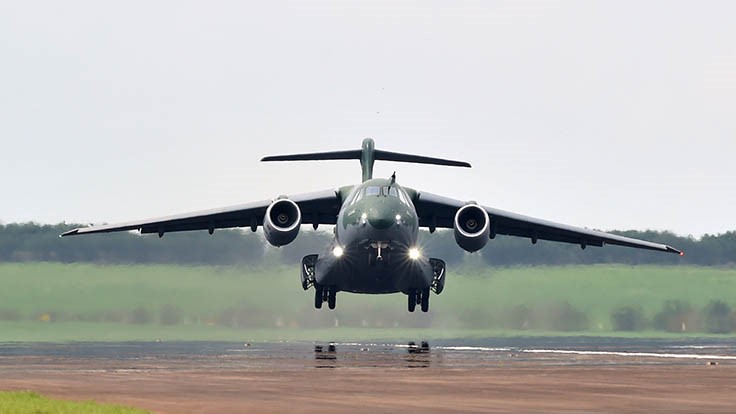 First flight of series production Embraer KC-390