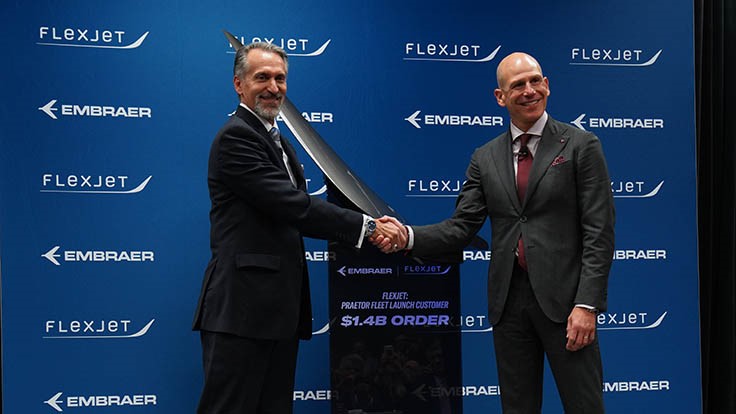 Embraer signs $1.4 billion business jet deal with Flexjet