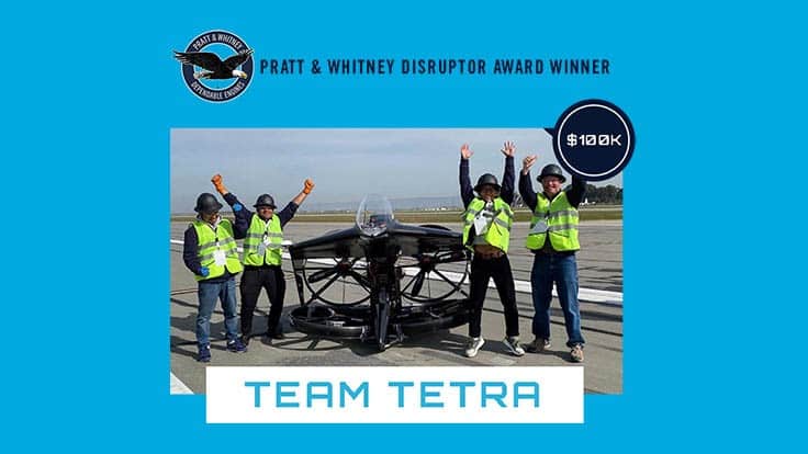 teTra wins Disruptor Award at GoFly Final Fly-Off 