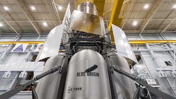 Blue Origin-led team delivers lunar lander mockup to NASA
