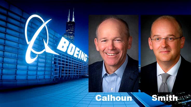 Boeing extends CEO Calhoun’s retirement age, CFO Smith to retire