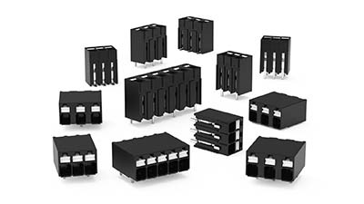Compact PCB terminal block