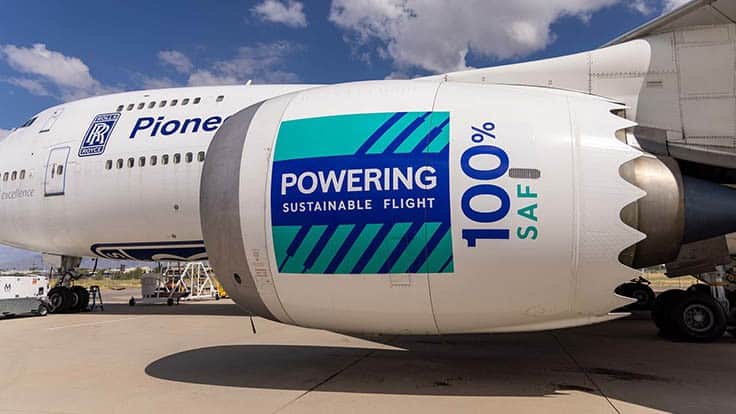 Rolls-Royce joins Boeing, World Energy for SAF flight
