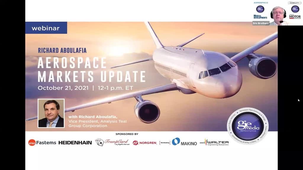 Richard Aboulafia Aerospace Markets Update, Fall 2021