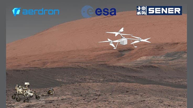 Sener Aeroespacial, Aerdron to develop a flying Mars drone
