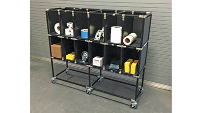 Compartment kitting cart Aerospace Manufacturing and Design