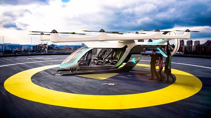Boarding an eVTOL