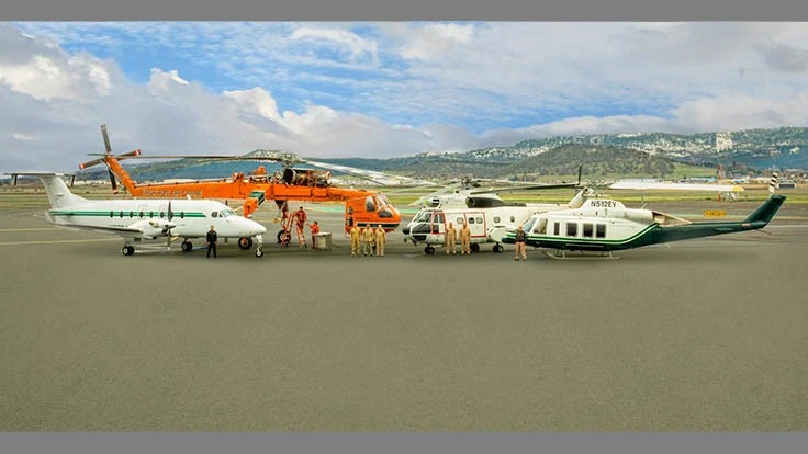 File photo of Erickson’s range of utility aircraft.