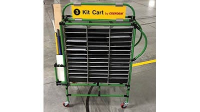 Kitting cart Aerospace Manufacturing and Design