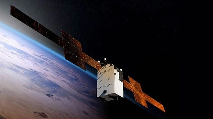 Artist rendering shows the WGS-11+ satellite. 