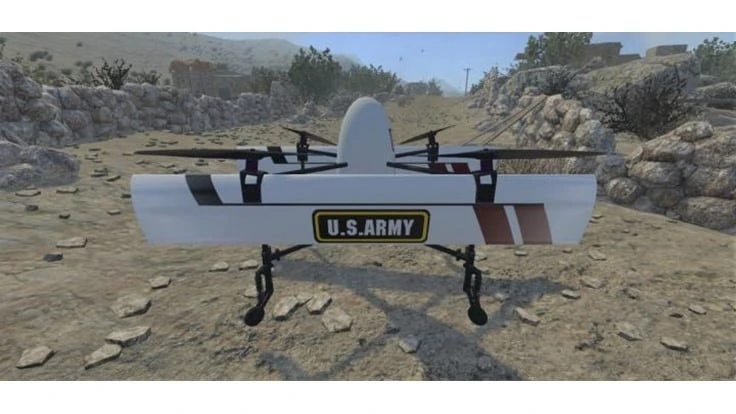 The Common Research Configuration Research Quadrotor Biplane autonomously transitions between hover and forward flight to capitalize on the strengths of both flight modes.