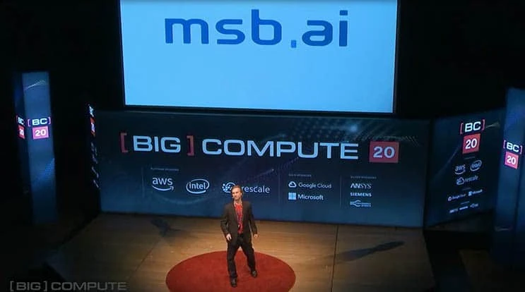 MSBAI's CEO Allan Grosvenor, keynote at Big Compute, San Francisco, Feb. 2020.
