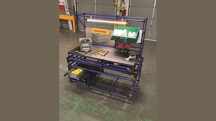 Creform Corporation’s ergonomic lift workstation Aerospace