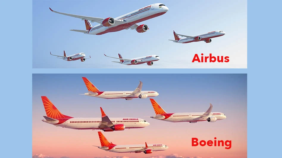 Boeing and Airbus artist renderings