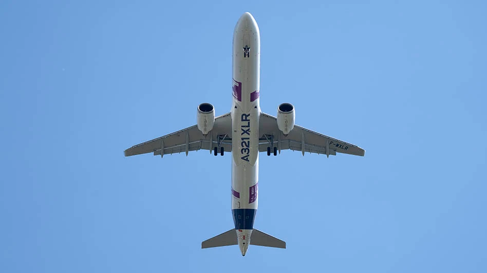 The A321XLR, which first flew last year, offers airlines transoceanic flight capability in a single-aisle airliner, earning it a large order book.