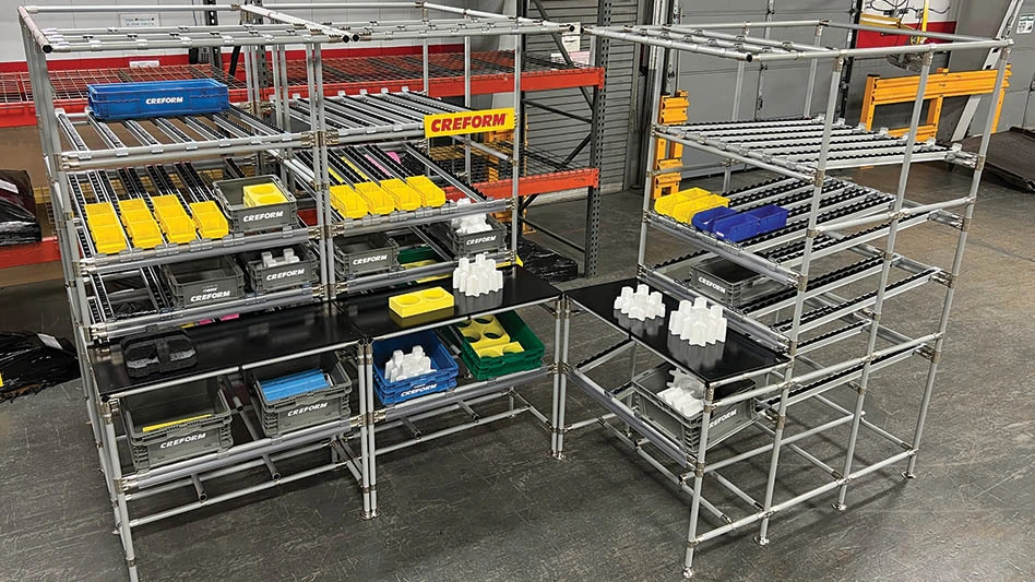 L-shaped work cell workstation - Aerospace Manufacturing and Design