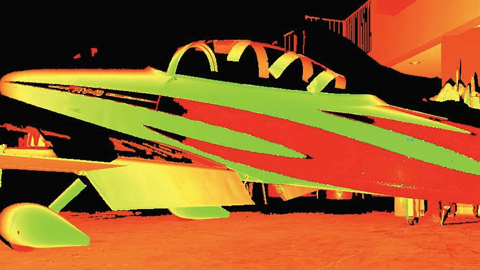 RV8 plane point cloud image