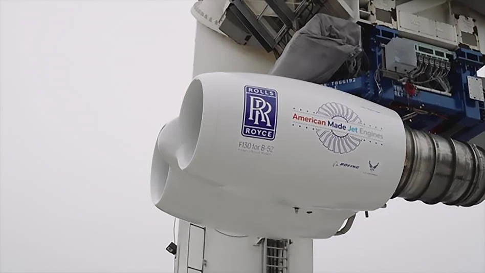 Rolls-Royce F130 engines for B-52 begin testing at the NASA Stennis Space Center.