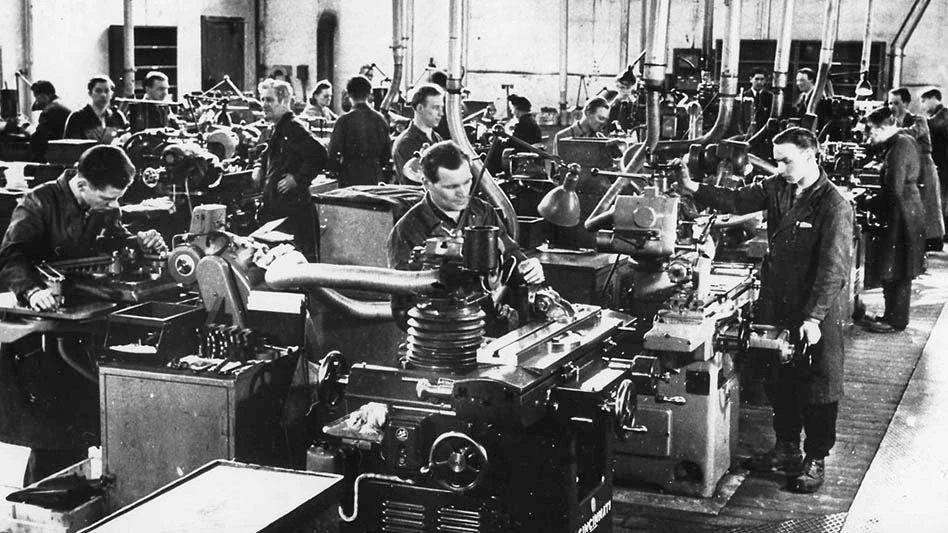 Manufacturing the first cemented carbide tools.