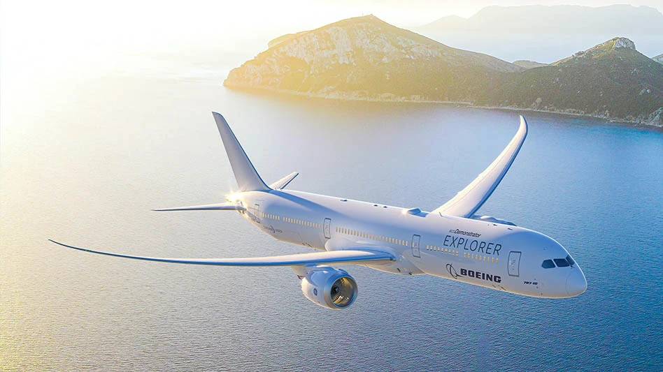 The first Boeing ecoDemonstrator Explorer, a Boeing 787-10 Dreamliner, will participate in an operational efficiency exercise in June 2023.