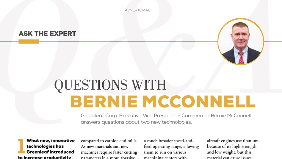 Questions with Bernie McConnell Aerospace Manufacturing and Design