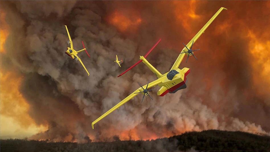 The Seagle firefighting fleet – artist rendering.
