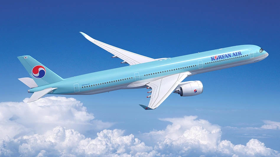 Rendering of a Korean Air A350-1000