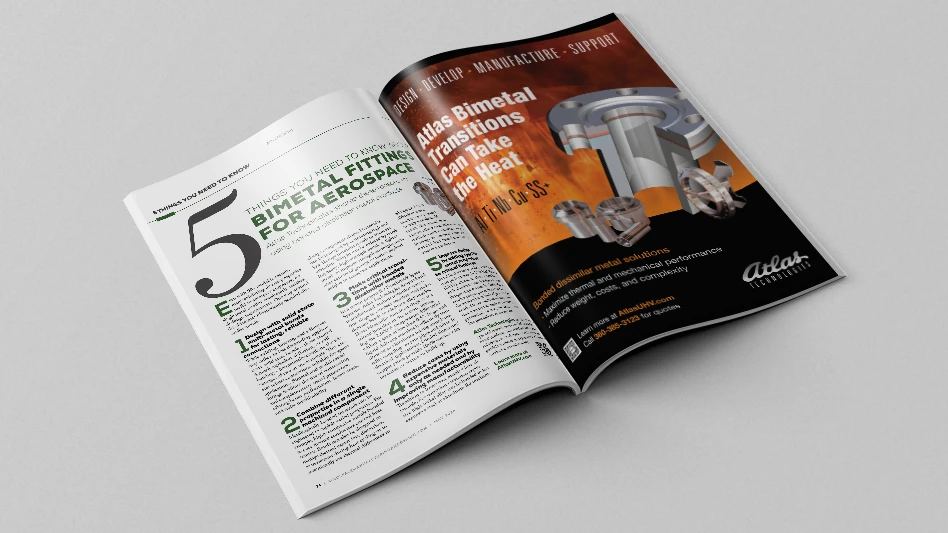 magazine open to pages