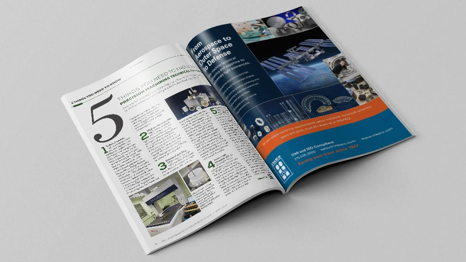 magazine open to pages