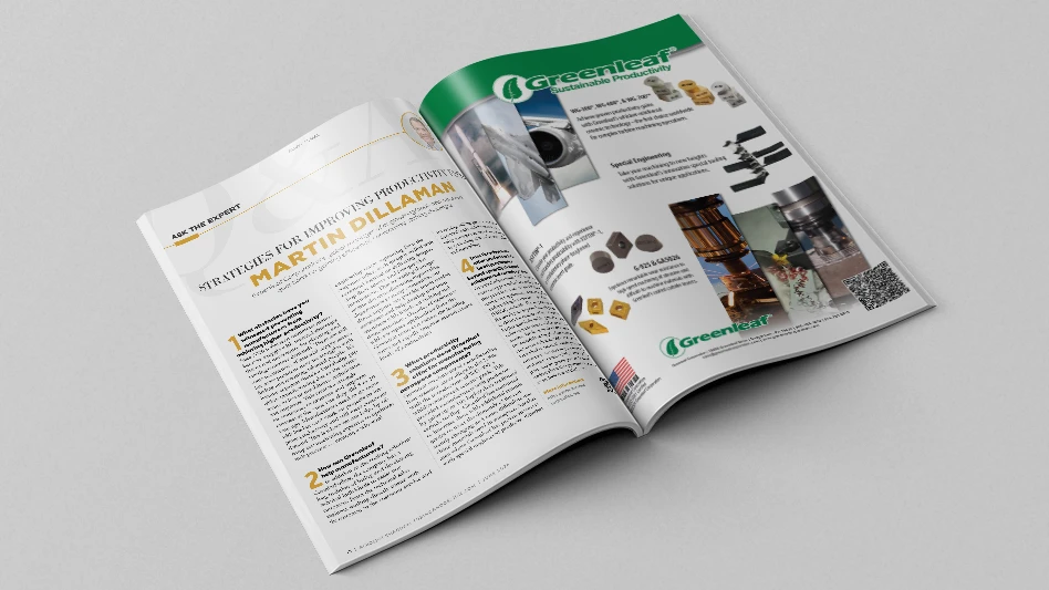 image of magazine open to pages