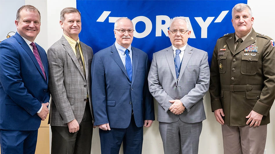 L to R: Tim Kirk, Todd T. Royer, Vince D’Arienzo, Jeff Cross, and Maj. Gen. Tom O’Connor.
