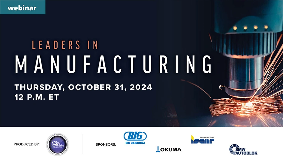 Banner image with the words Leaders in Manufacturing