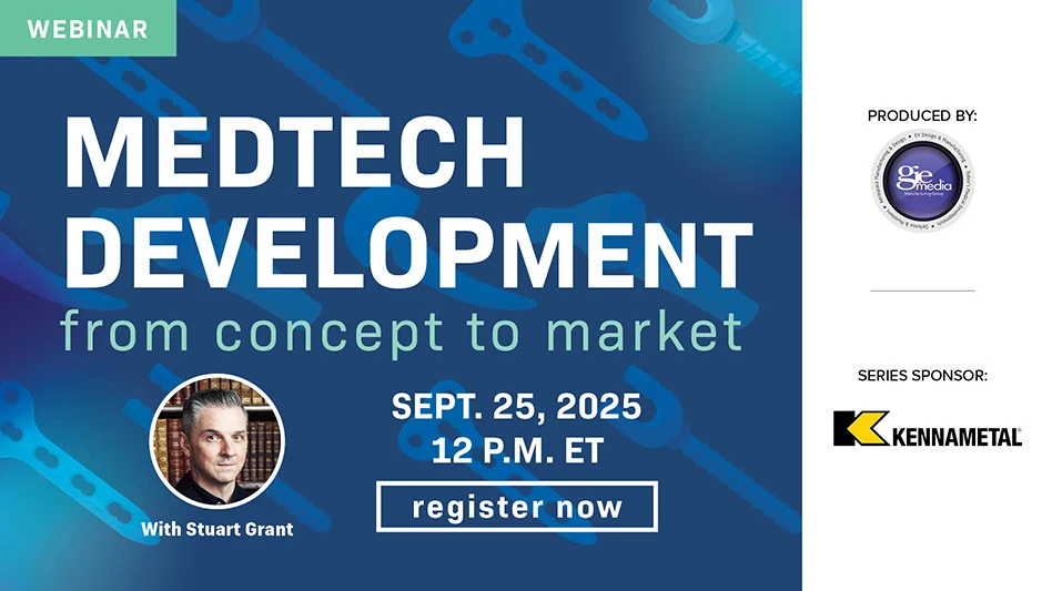 Text reading Medtech Development - From Concept to Market