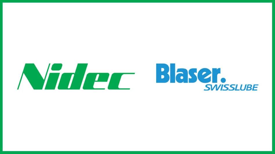 logos for nidec and blaser swisslube