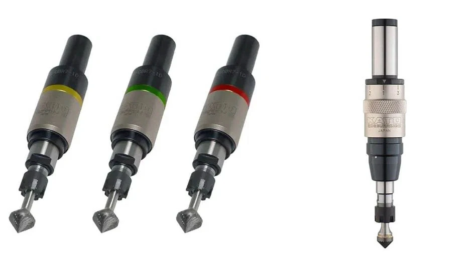 four cnc hand tools in a row