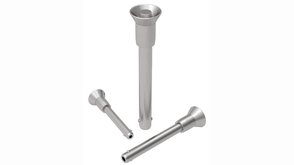 three stanless steel locking pins