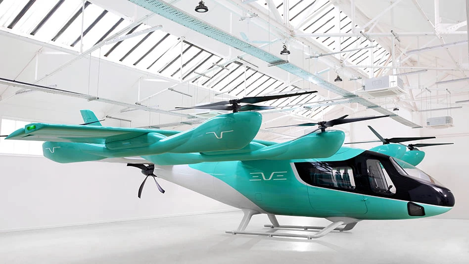 Artist’s rendering of eVTOL vehicle