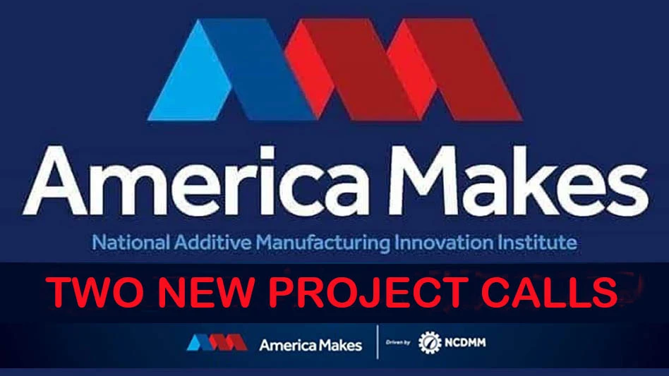 logo for america makes in text box announcing project call