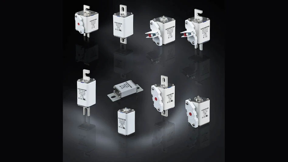 various electrical fuses on a dark background