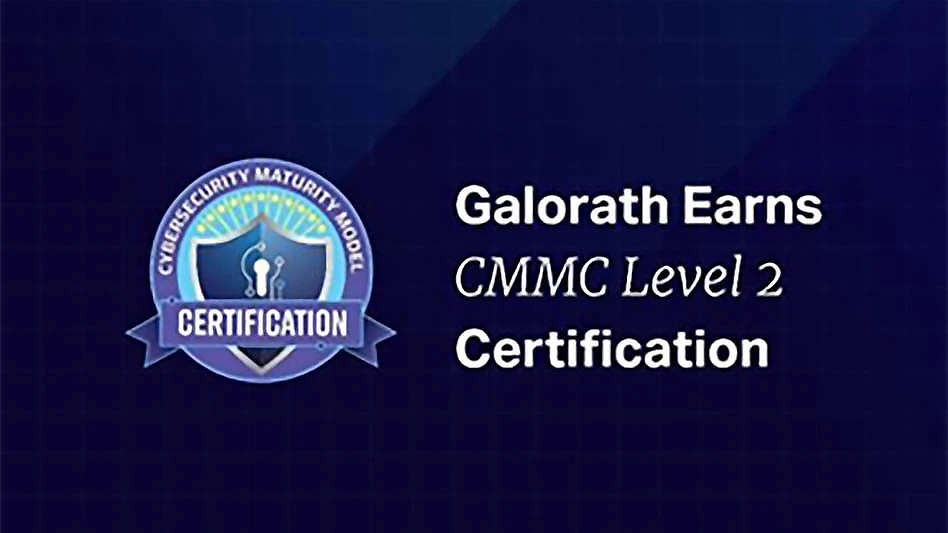 galorath earns cmmc level 2 certification wording and artwork