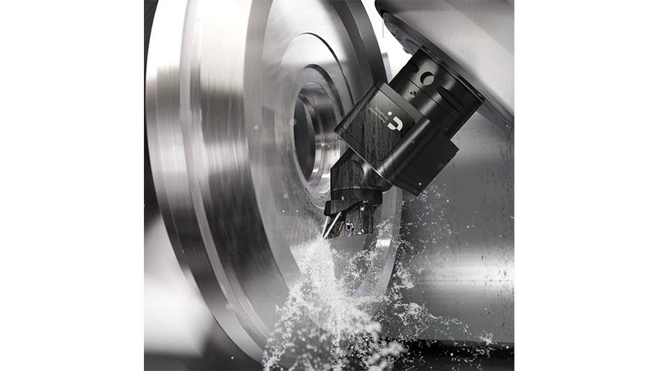 CoroTurn Plus, a sensorized turning adapter that brings real time visibility, higher process security and scalable automation to turning operations.