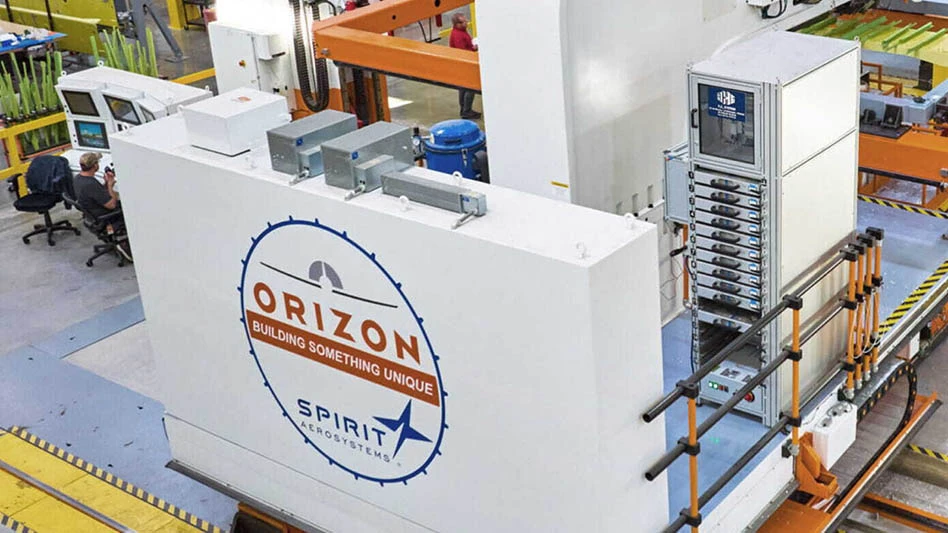 machine tool with logo controllers in background